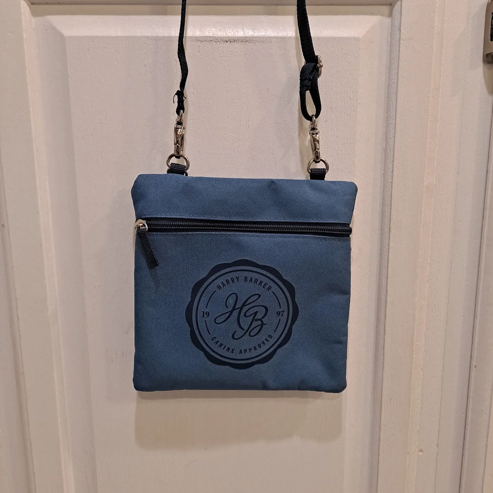 Harry Barker Blue & Black Nylon Dog Travel Crossbody Accessories Bag